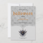 シンプルなゴothic ハロウィンパーティー 招待状 (正面)