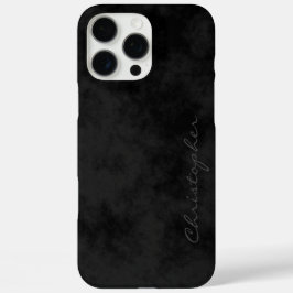 シンプルなサイン モトルドブラック iPhone 16 PRO MAXケース