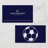 シンプルなサッカー 名刺 (正面/裏面)