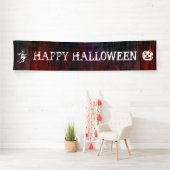 シンプルなシンボル – 魔女とカボチャ 横断幕 (インサイチュ)