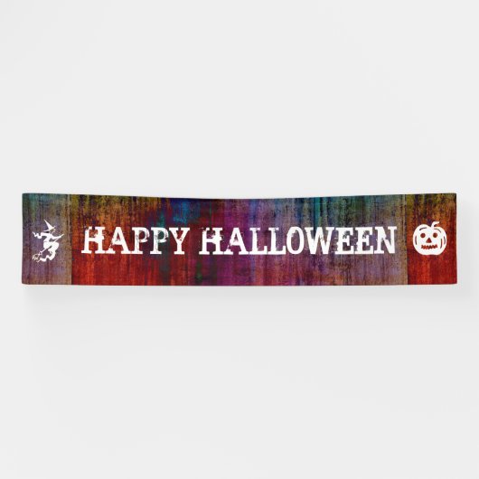 シンプルなシンボル – 魔女とカボチャ 横断幕 (横)