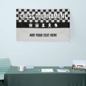 シンプルなシンボル – CHESSMEN +あなたのアイディア 横断幕 (トレードショー)