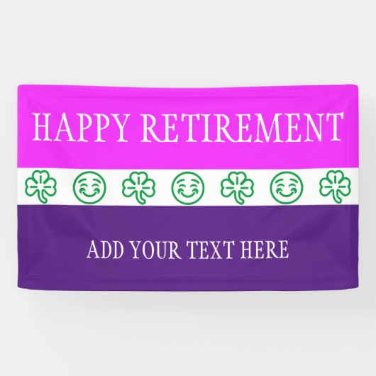 シンプルなシンボル – SHAMROCKS +アイディア 横断幕 (横)