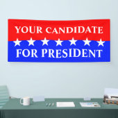 シンプルなシンボル – STARS +あなたのアイディア 横断幕 (トレードショー)