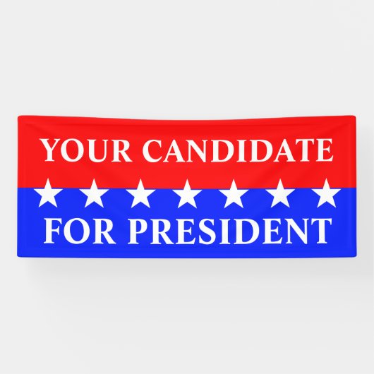 シンプルなシンボル – STARS +あなたのアイディア 横断幕 (横)