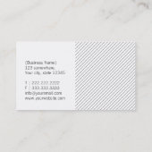 シンプルなジグザグ形の心理学者の名刺 名刺 (裏面)