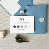 シンプルなスクリプトの結婚式のドレスコードのゲストの服装 エンクロージャーカード