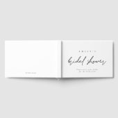 シンプルなスクリプト カラー変更可能 ブライダルシャワー ゲストブック (全面)