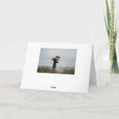 シンプルなスクリプト – スコットランドの結婚式 感謝カード (裏面)