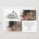 シンプルなスクリプト ツー フォト メリー クリスマス (正面)