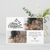 シンプルなスクリプト ツー フォト メリー クリスマス (スタンド正面)