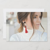 シンプルなスクリプト マルチ フォト 卒業おめでとうカード 招待状 (裏面)