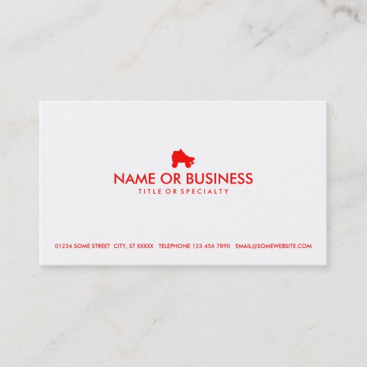 シンプルなスケート 名刺 (正面)