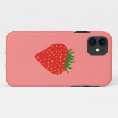 シンプルなストロベカスタムリーの色iPhoneケース Case-Mate iPhoneケース (裏面(横))