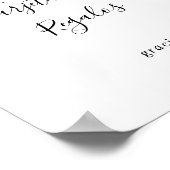 シンプルなスペイン語のカードとギフトのサイン ポスター (角)