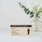 シンプルなセキュリティ・サービス 名刺 (スタンド正面)
