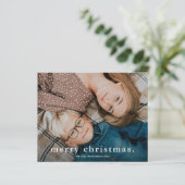 シンプルなタイプの写真入りクリスマスカード (スタンド正面)