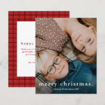 シンプルなタイプの写真 メリークリスマスカード