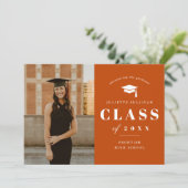 シンプルなタイプの写真 卒業パーティー 招待状 (スタンド正面)