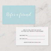 シンプルなタイポグラフィは友人の名刺を参照します 紹介カード (正面/裏面)