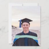 シンプルなタイポグラフィー モノクロ写真 招待状 (裏面)