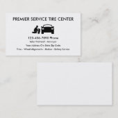 シンプルなタイヤの店の名刺 名刺 (正面/裏面)
