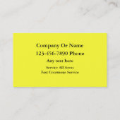 シンプルなタクシーの名刺 名刺 (裏面)