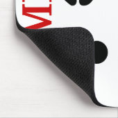 シンプルなタンブラーの体育専門家の体操の記号 マウスパッド (コーナー)