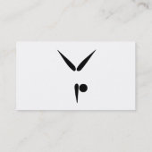 シンプルなタンブラーの体育専門家|の体操のコーチ 名刺 (裏面)