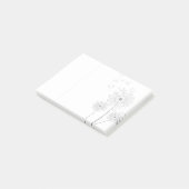 シンプルなタンポポの種の吹くこと ポストイット (アングル)