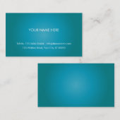 シンプルなターコイズの名刺 名刺 (正面/裏面)