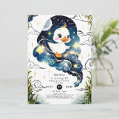 シンプルなダックバースデー 招待状 (スタンド正面)