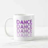 シンプルなダンスのデザイン コーヒーマグカップ (左)