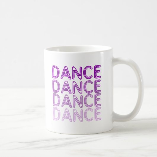 シンプルなダンスのデザイン コーヒーマグカップ (右)