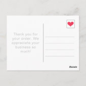 シンプルなチャートルーズグリーン　テキストを追加してください　ありがとうございます ポストカード (裏面)