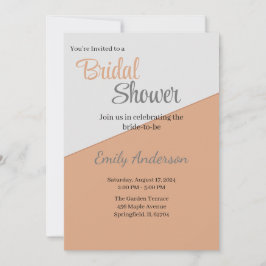 シンプルなツートーンの招待状デザイン 招待状