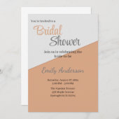 シンプルなツートーンの招待状デザイン 招待状 (正面/裏面)