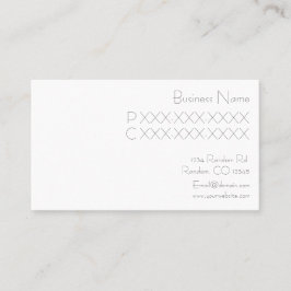 シンプルなティール（緑がかった色）の紫色のカップケーキの名刺 名刺