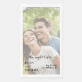 シンプルなテキストオーバーレイ写真 前夜 (正面)