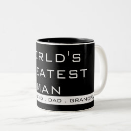 シンプルなテキストタイポグラフィー ツートーンマグカップ