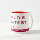 シンプルなテキストタイポグラフィ ツートーンマグカップ (正面右)