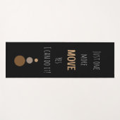 シンプルなテキストブラックヨガマットをもっと動かして ヨガマット (正面(横))