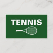 シンプルなテニスの名刺 名刺 (正面)