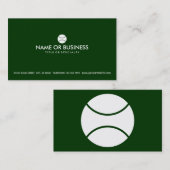 シンプルなテニス 名刺 (正面/裏面)