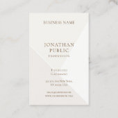 シンプルなテンプレートの最小主義のモダンなプロフェッショナル 名刺 (裏面)