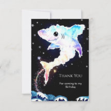 シンプルなディープシー ブルーシャークの誕生日