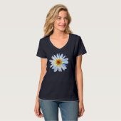 シンプルなデイジー水彩花 Tシャツ (正面フル)