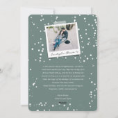 シンプルなデザインのモダンホリデー写真カード シーズンカード (裏面)