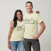シンプルなデザインのライトカラーで景色に溶け込む Tシャツ (ユニセックス)