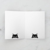 シンプルなデザインの可愛い子猫 - CAT 1 カード (内部)